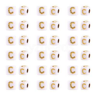 Opaque Acrylic Beads MACR-TAG0001-07C-1