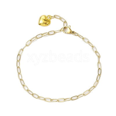 4Pcs 4 Style Brass and 304 Stainless Steel Paperclip  Chain Bracelets Sets BJEW-JB11050-1