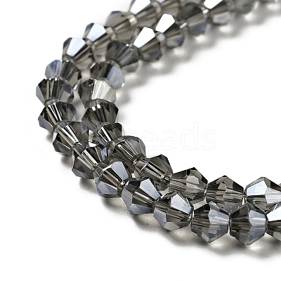 Transparent Electroplate Glass Beads Strands LS-EGLA-S056-4mm-15-1