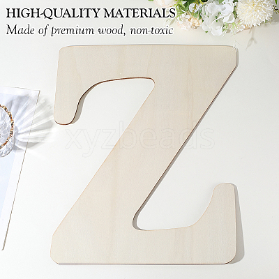 Letter Unfinished MDF Sheets WOOD-WH20012-008Z-1