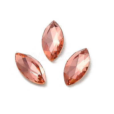 Glass Rhinestone Cabochons RGLA-P037-09B-D262-1
