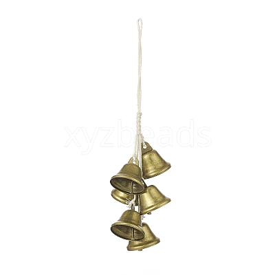 Iron Witch Bells Protection for Door Knob Hanger HJEW-JM00917-1