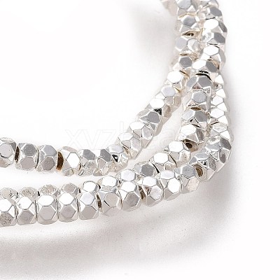 Electroplated Non-magnetic Synthetic Hematite Beads Strands G-M359-03S-1