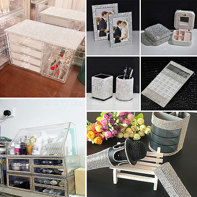 Self Adhesive Glass Rhinestone Stickers Sheets RB-GF0001-01A-1