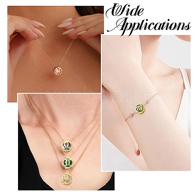 Brass Micro Pave Cubic Zirconia Spacer Beads KK-CJC0015-21G-1