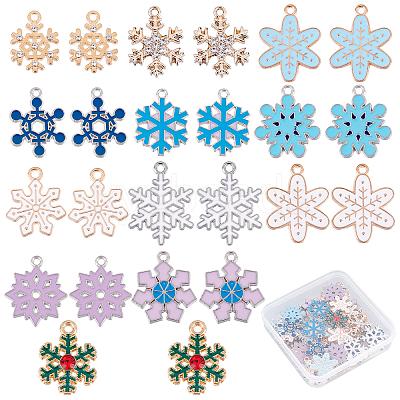 48Pcs 12 Style Alloy Pendants DIY-SC0018-90-1