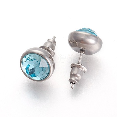 304 Stainless Steel Stud Earrings EJEW-F182-A12-1