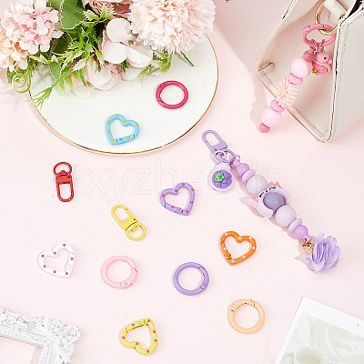 30Pcs 3 Styles Alloy Clasps FIND-SC0022-27-1