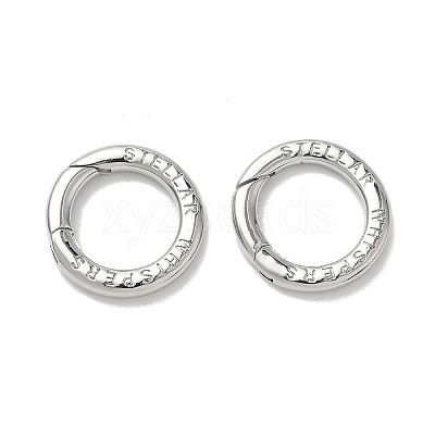 Brass Spring Gate Rings KK-E796-11P-1