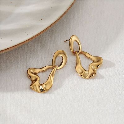 316L Surgical Stainless Steel Stud Dangle Earrings for Women WG33256-01-1