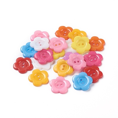 Acrylic Sewing Buttons for Costume Design BUTT-E074-C-M-1