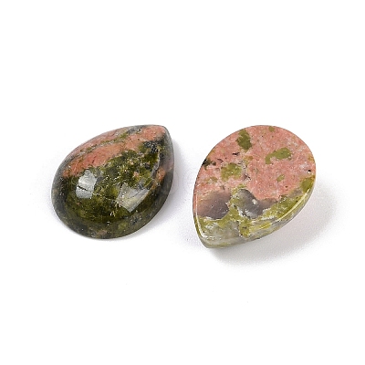 Natural Unakite Cabochons G-H094-01A-25-1