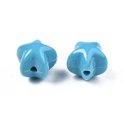 Opaque Acrylic Beads X-MACR-N009-009-1