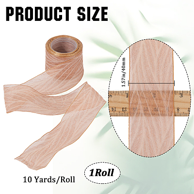 Polyester Pleated Ribbons SRIB-WH20020-005A-1