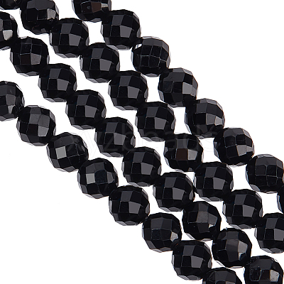 1 Strand Natural Black Tourmaline Beads Strands G-OC0005-36-1