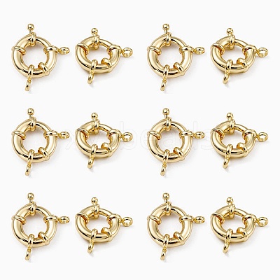 Rack Plating Brass Spring Ring Clasps LS-KK-D399-A-G-NF-1