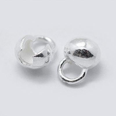 925 Sterling Silver Bead Tips Knot Covers STER-K171-48S-1