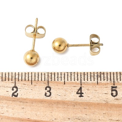 304 Stainless Steel Stud Earrings for Women X-EJEW-E603-06A-G-1