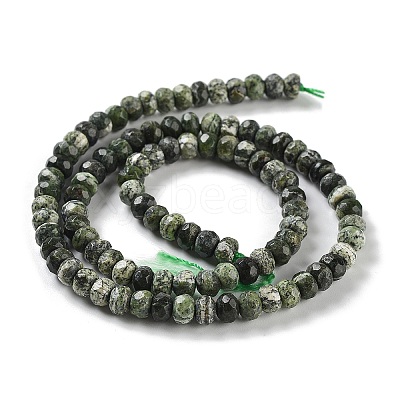 Natural Silver Line Jasper Beads Strands G-Z042-B01-04-1