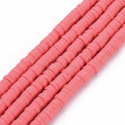 Handmade Polymer Clay Bead Strands CLAY-T002-4mm-72-1