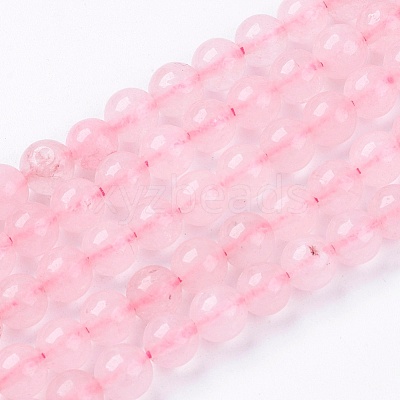 Natural Rose Quartz Bead Strands X-G-R193-13-6mm-1