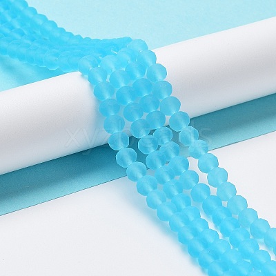 Transparent Glass Beads Strands EGLA-A034-T3mm-MD08-1