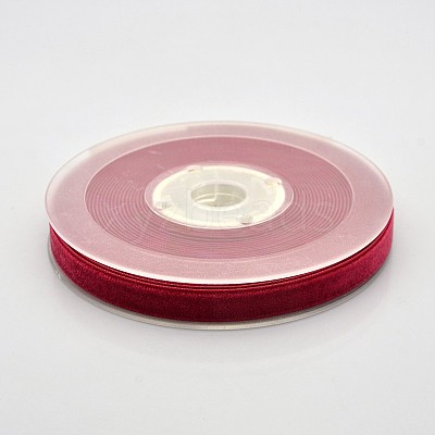 Polyester Velvet Ribbon for Gift Packing and Festival Decoration SRIB-M001-10mm-260-1