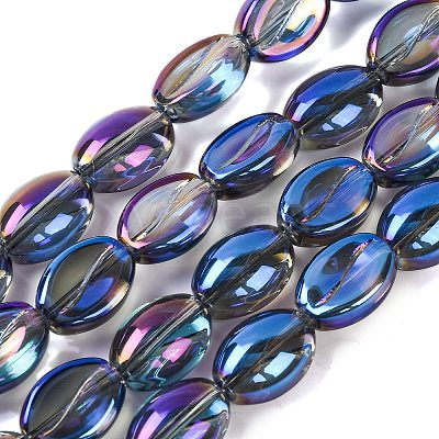 Electroplate Glass Beads Strands EGLA-B005-01A-FR02-1