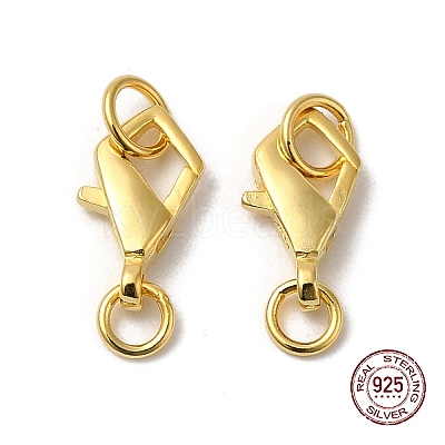 925 Sterling Silver Lobster Claw Clasps STER-D006-21G-1