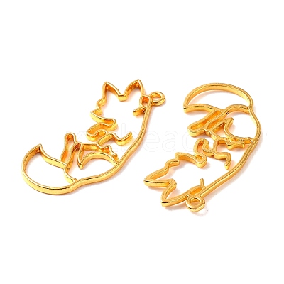 Alloy Open Back Bezel Big Pendants PALLOY-WH0081-06-1