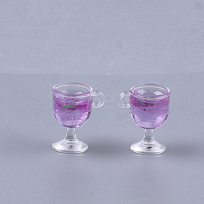 Resin Cup Pendants X-CRES-S359-11G-1