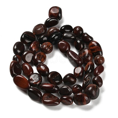 Natural Red Tiger Eye Beads Strands G-P497-01E-24-1