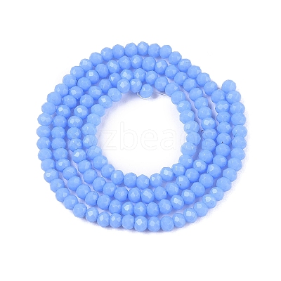 Opaque Solid Color Imitation Jade Glass Beads Strands EGLA-A044-P1mm-D17-1