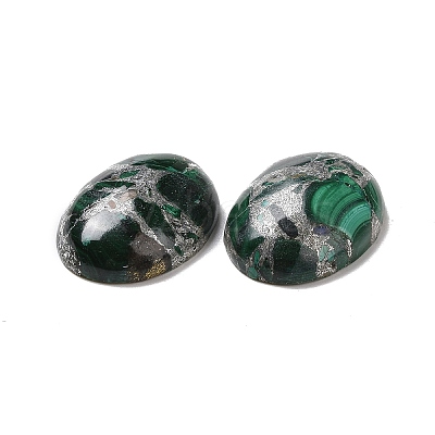 Natural Malachite Cabochons G-E464-42Q-1