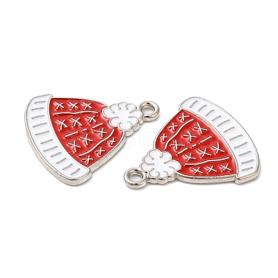 Christmas Alloy Enamel Pendants ENAM-D050-13E-02P-1