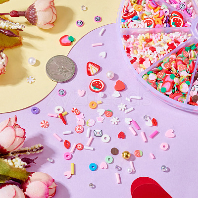 70G 10 Styles Handmade Polymer Clay Sprinkles Mix CLAY-SW0001-03A-1