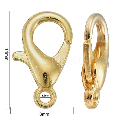 Zinc Alloy Lobster Claw Clasps E105-G-NF-1
