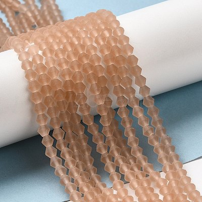 Imitate Austrian Crystal Frosted Glass Beads Strands LS-EGLA-A039-T6mm-MD12-1