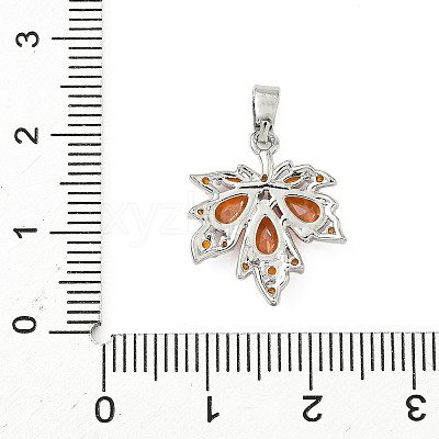 Brass Micro Pave Cubic Zirconia Pendants KK-H076-04P-1