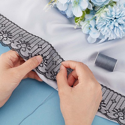 Polyester Lace Trim OCOR-WH0071-035B-1