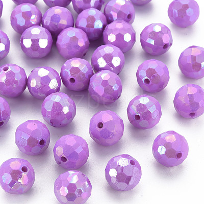 Opaque Acrylic Beads TACR-S154-10F-03-1