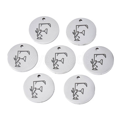 Non-Tarnish 304 Stainless Steel Charms STAS-T059-26P-F-1