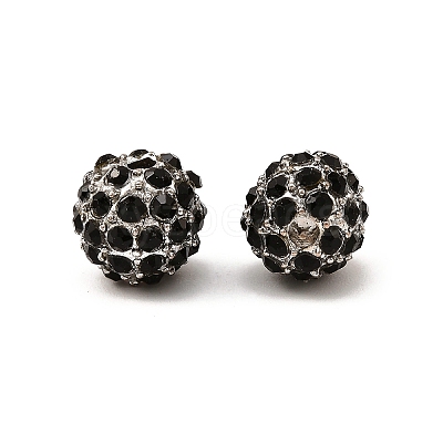 Alloy Rhinestone Beads RB-A034-10mm-A02B-1