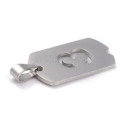 Non-Tarnish 304 Stainless Steel Pendants STAS-O127-B03-1