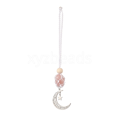 Moon 201 Stainless Steel Pendant Decorations HJEW-JM00958-1