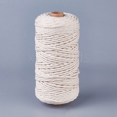 Macrame Cotton Cord OCOR-WH0034-A-01-1