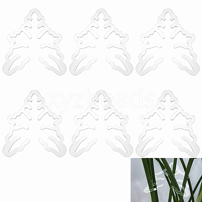 Leaf Shape Acrylic Plant Growth Fixator DIY-WH0430-933A-1