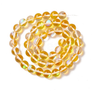 Synthetic Moonstone Beads Strands G-E573-02B-12-1