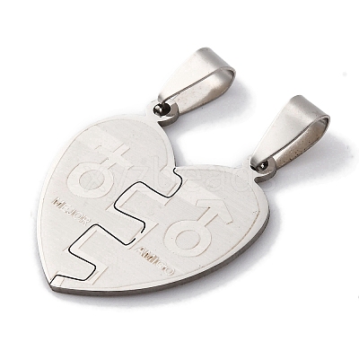 201 Stainless Steel Pendants STAS-Q342-42P-1