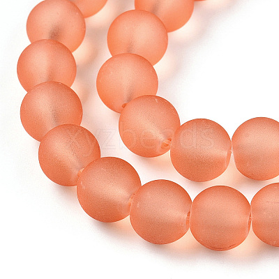 Transparent Glass Bead Strands GLAA-S031-6mm-33-1-1